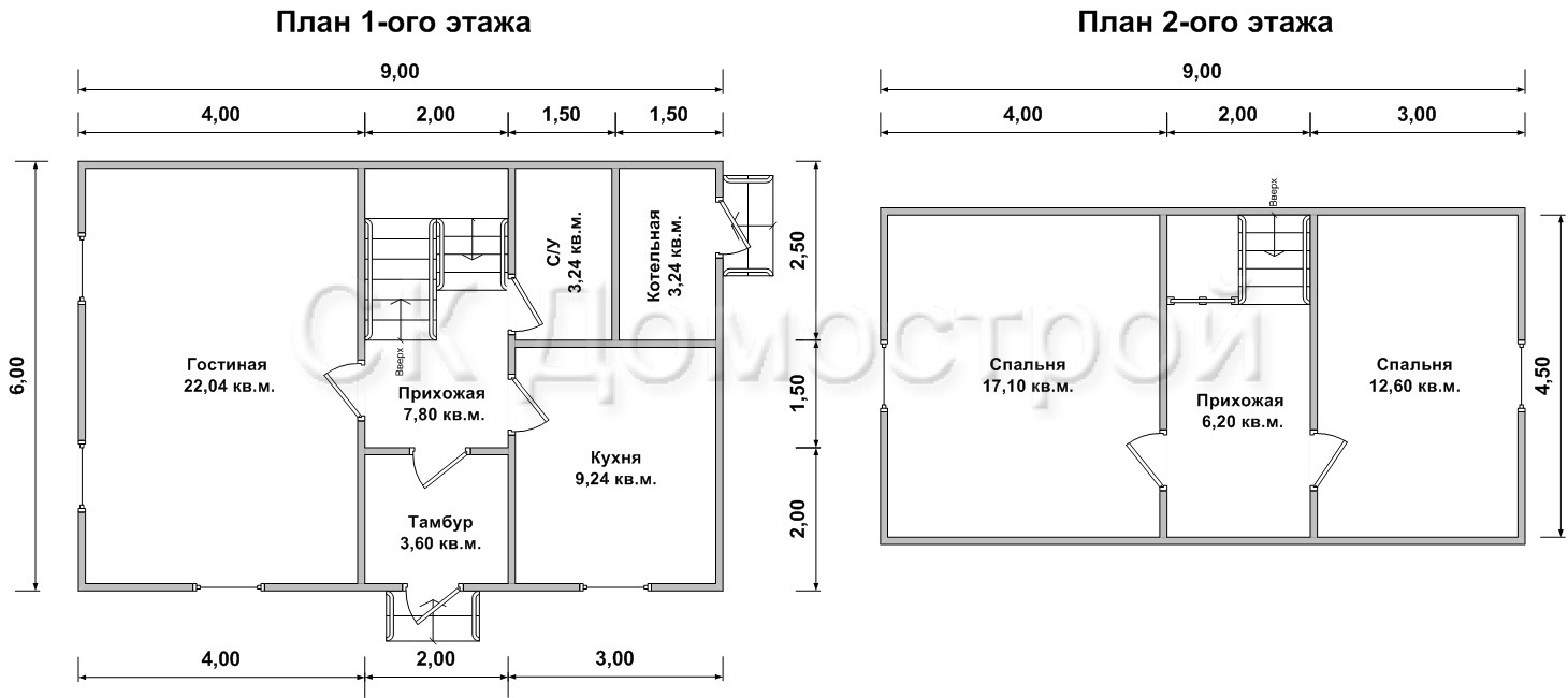 Дом из бруса «Шатура», проект с фото и ценами - СК Домострой