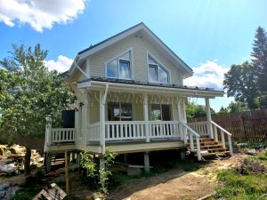 Каркасный дом 6х6 деревня Иваново