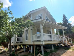 Каркасный дом 6х6 деревня Иваново