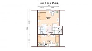 Дом «Баженов» 7х9 м