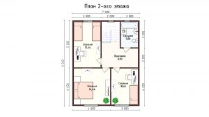 Дом «Ларионов» 9х9,5 м