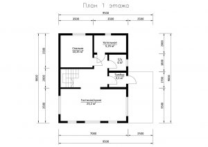 Дом «Щербаков» 7х9 м