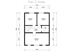 Дом «Щербаков» 7х9 м