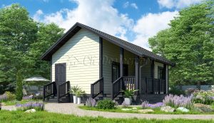 Дом «Соловьев» 6х8 м