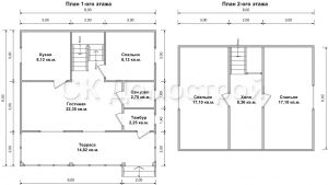 Дом «Ильин» 8х8 м
