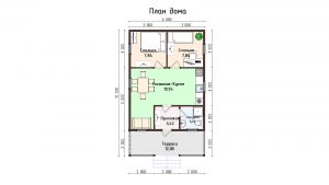 Дом «Громов» 6х10 м