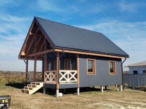 Каркасный дом 6х8 деревня Зеленково