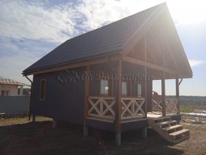 Каркасный дом 6х8 деревня Зеленково