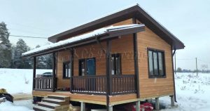 Каркасный дом 6х8 деревня Малые Слудицы