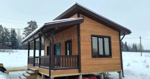 Каркасный дом 6х8 деревня Малые Слудицы