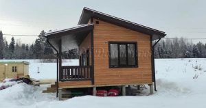 Каркасный дом 6х8 деревня Малые Слудицы