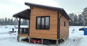 Каркасный дом 6х8 деревня Малые Слудицы