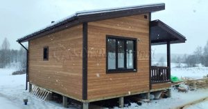 Каркасный дом 6х8 деревня Малые Слудицы