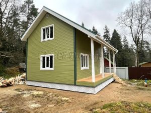 Каркасный дом 6х8 поселок Чайка