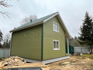 Каркасный дом 6х8 поселок Чайка