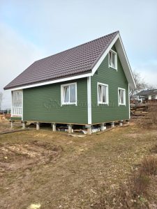 Каркасный дом 6х9 деревня Покровское