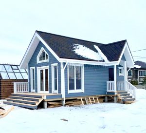 Каркасный дом 6х9,5 деревня Падиково