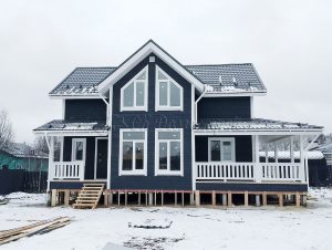 Каркасный дом 7.5х9 деревня Большое Петровское