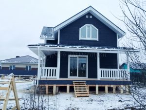 Каркасный дом 7.5х9 деревня Большое Петровское