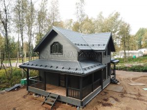 Каркасный дом 7,5х12 деревня Светлое