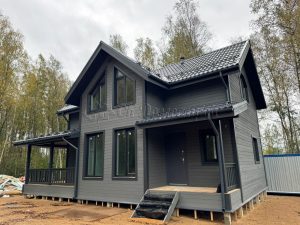 Каркасный дом 7,5х12 деревня Светлое