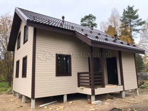 Каркасный дом 7,5х8 поселок Вырица