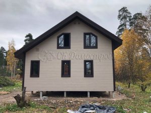 Каркасный дом 7,5х8 поселок Вырица