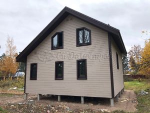 Каркасный дом 7,5х8 поселок Вырица