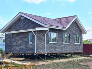 Каркасный дом 7,5х9 деревня Кликшино