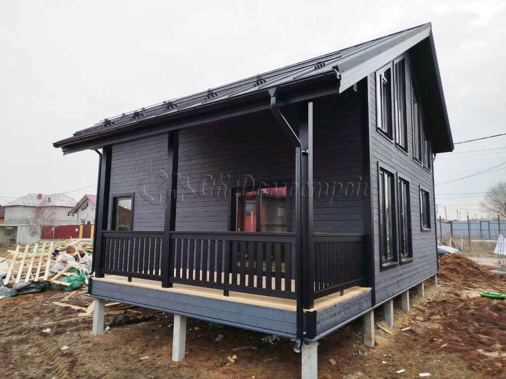 Каркасный дом 7,5х9 поселок Акиньшино