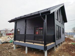 Каркасный дом 7,5х9 поселок Акиньшино