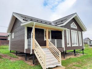 Каркасный дом 7,5х9 ТСН Удачный