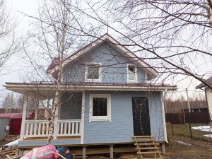 Каркасный дом 7,5х9 деревня Веселёво