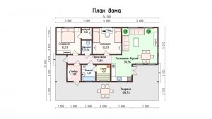 Дом «Филимонов» 7,5х14 м