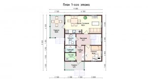 Дом «Морозов» 8х9 м