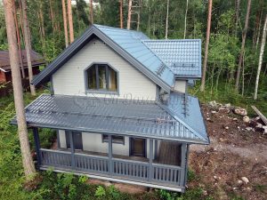 Каркасный дом 7,5х12,5 СНТ Гармония