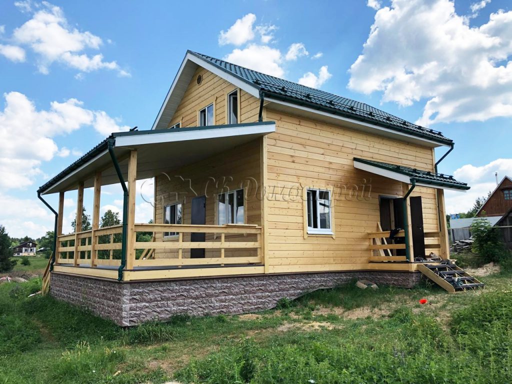 Каркасный дом 7х8 деревня Лесная Слобода