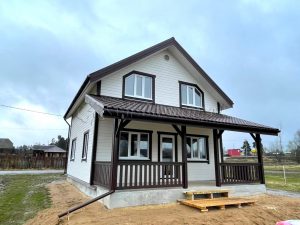 Каркасный дом 7х8 поселок Мельниково