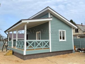 Каркасный дом 7х8 СНТ Кировец