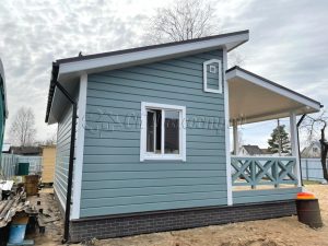 Каркасный дом 7х8 СНТ Кировец