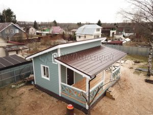 Каркасный дом 7х8 СНТ Кировец