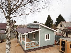 Каркасный дом 7х8 СНТ Кировец