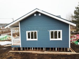 Каркасный дом 8,5х10 деревня Проба