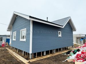 Каркасный дом 8,5х10 деревня Проба