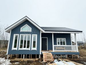 Каркасный дом 8,5х10 деревня Проба