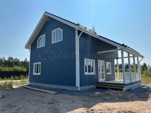 Каркасный дом 8,5х10,5 поселок Ленинград