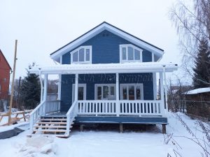 Каркасный дом 8,5х10,5 СНТ Сигнал