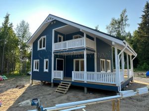 Каркасный дом 8х10,5 деревня Турово