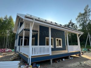 Каркасный дом 8х10,5 деревня Турово