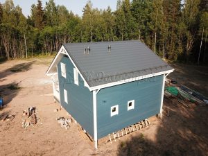 Каркасный дом 8х10,5 деревня Турово